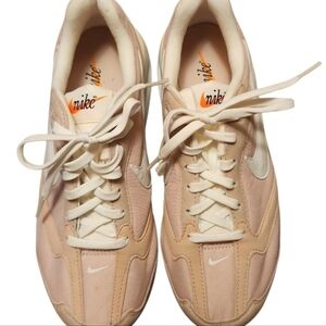 Nike Women's Blush and White Sneakers Air Max